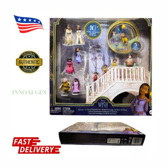 Disney Wish Kingdom of Rosas Character Small Doll Set, Mini Posable Dolls - Picture 1 of 4
